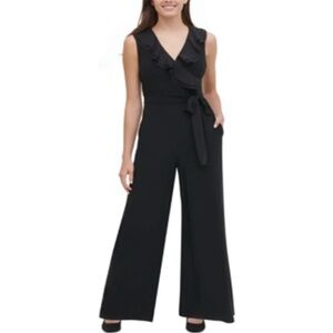 Tommy Hilfiger Black Ruffle Jumpsuit